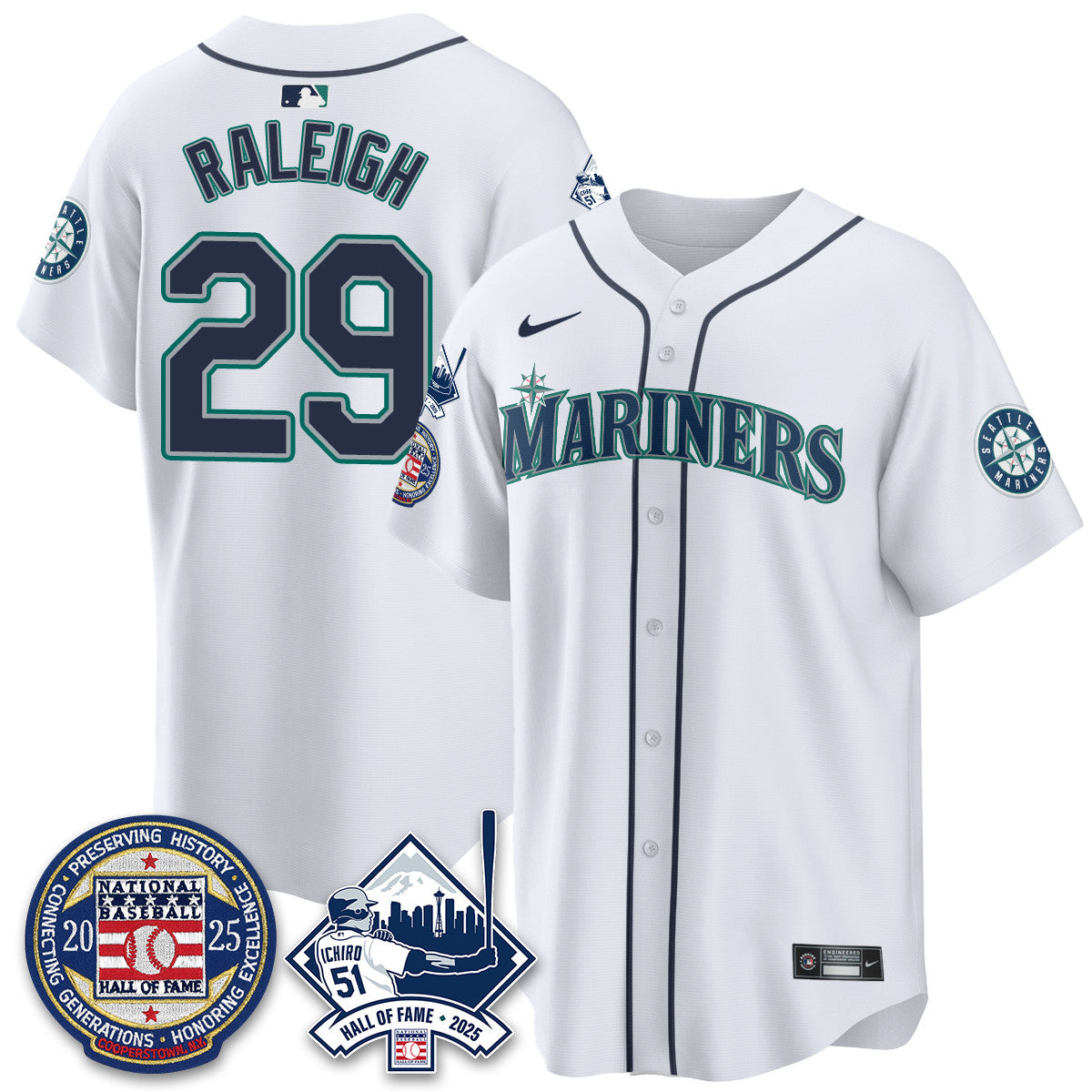 SEA Ichiro Number Retirement Jersey V2 - Stitched