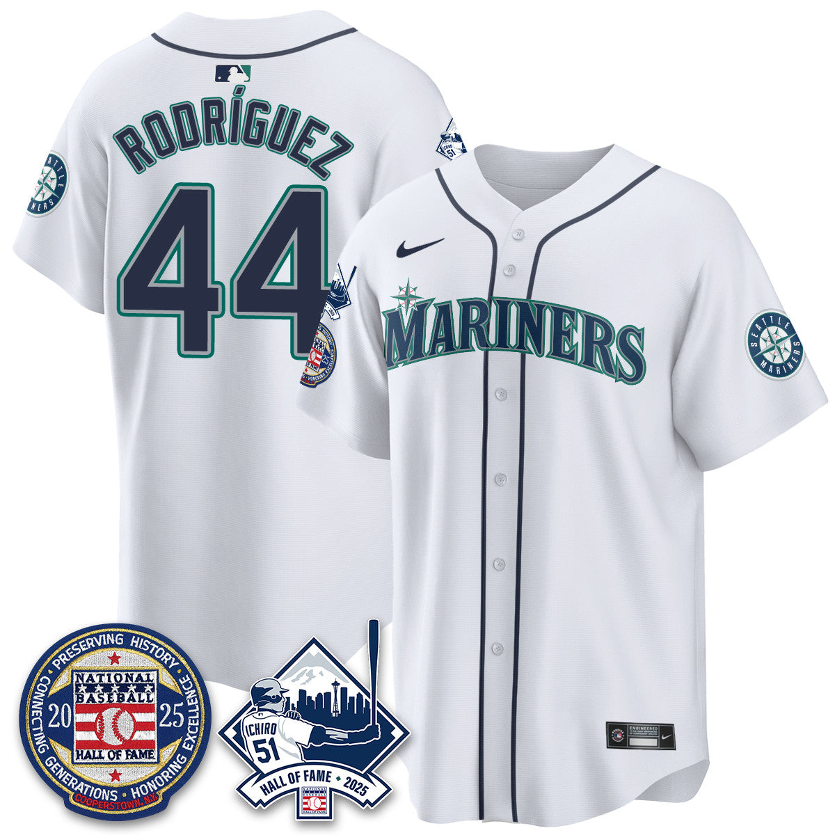 SEA Ichiro Number Retirement Jersey V2 - Stitched