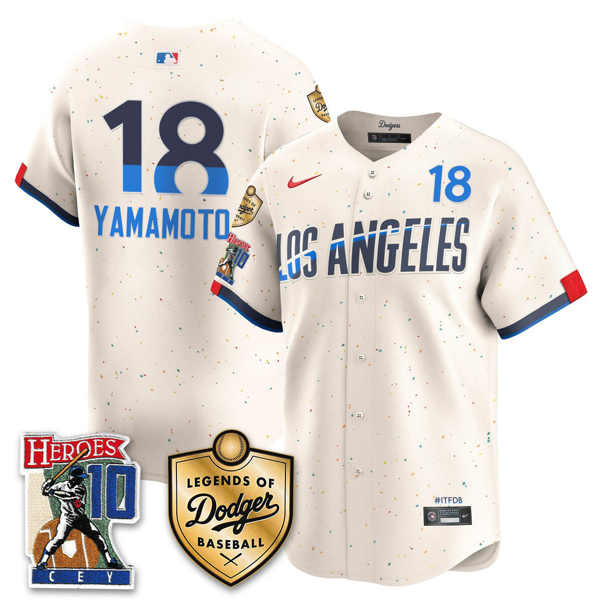 Dodgers Ron Cey "Legends Of Dodgers Baseball" Jersey - Stitched