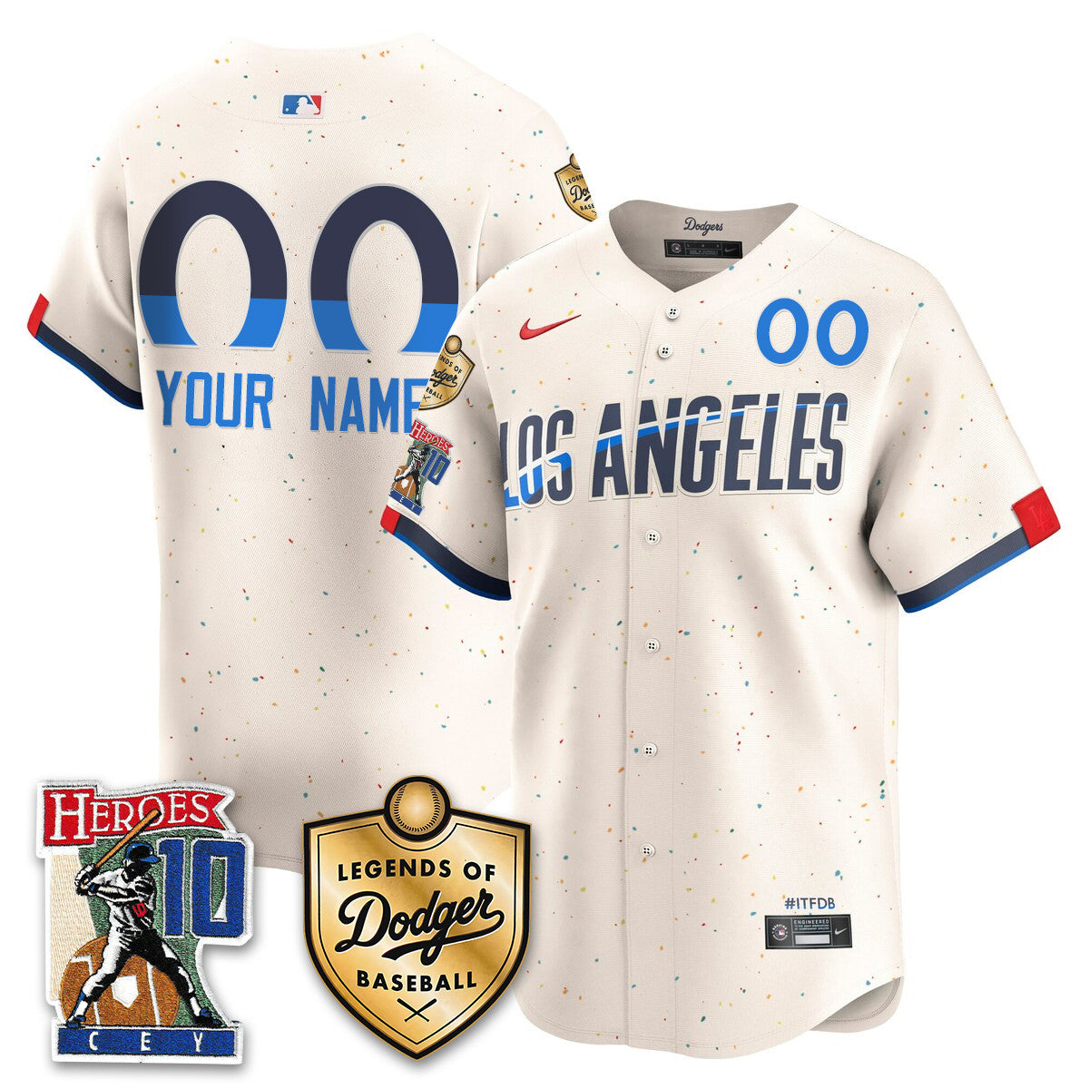 Dodgers Ron Cey "Legends Of Dodgers Baseball" Jersey - Stitched