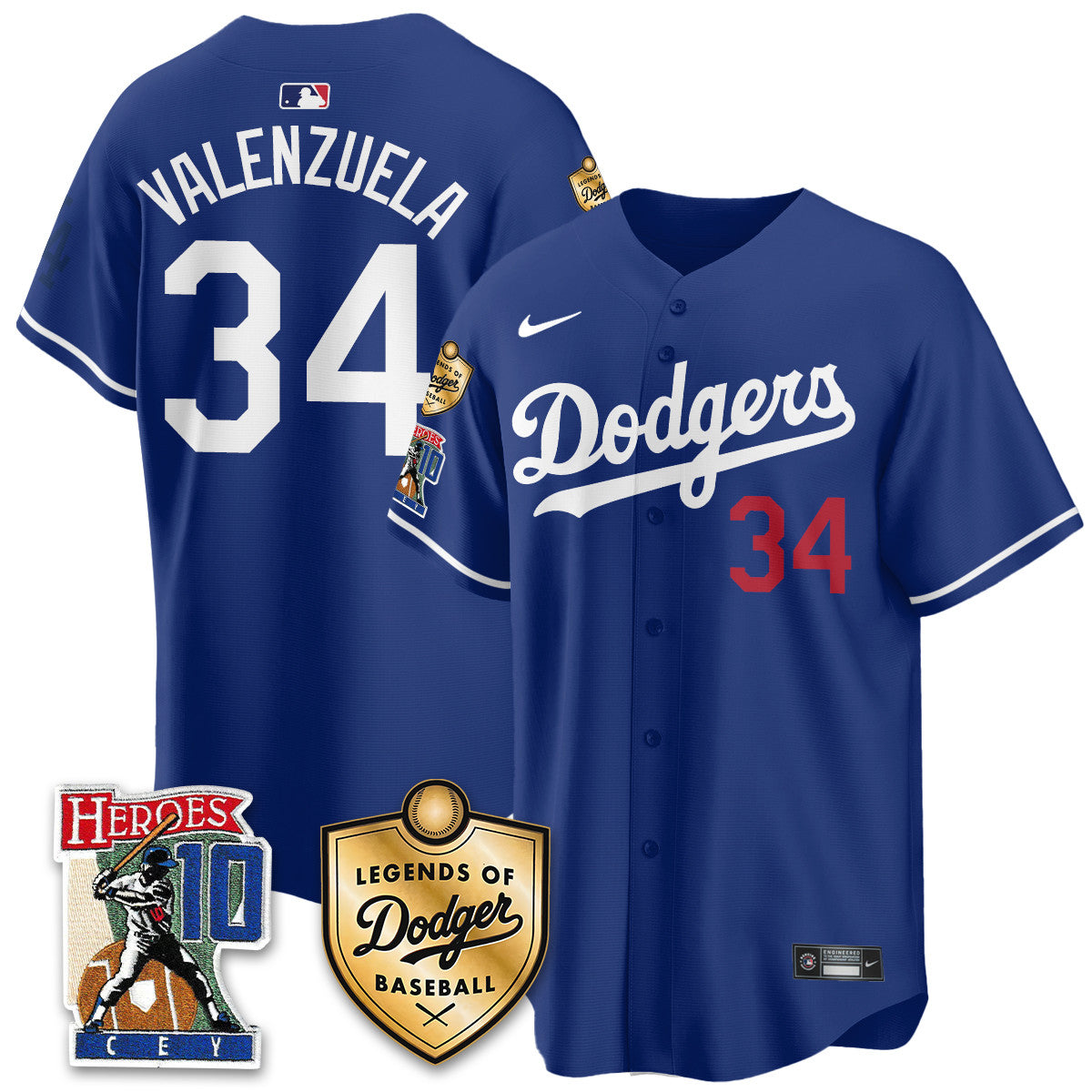 Dodgers Ron Cey "Legends Of Dodgers Baseball" Jersey - Stitched