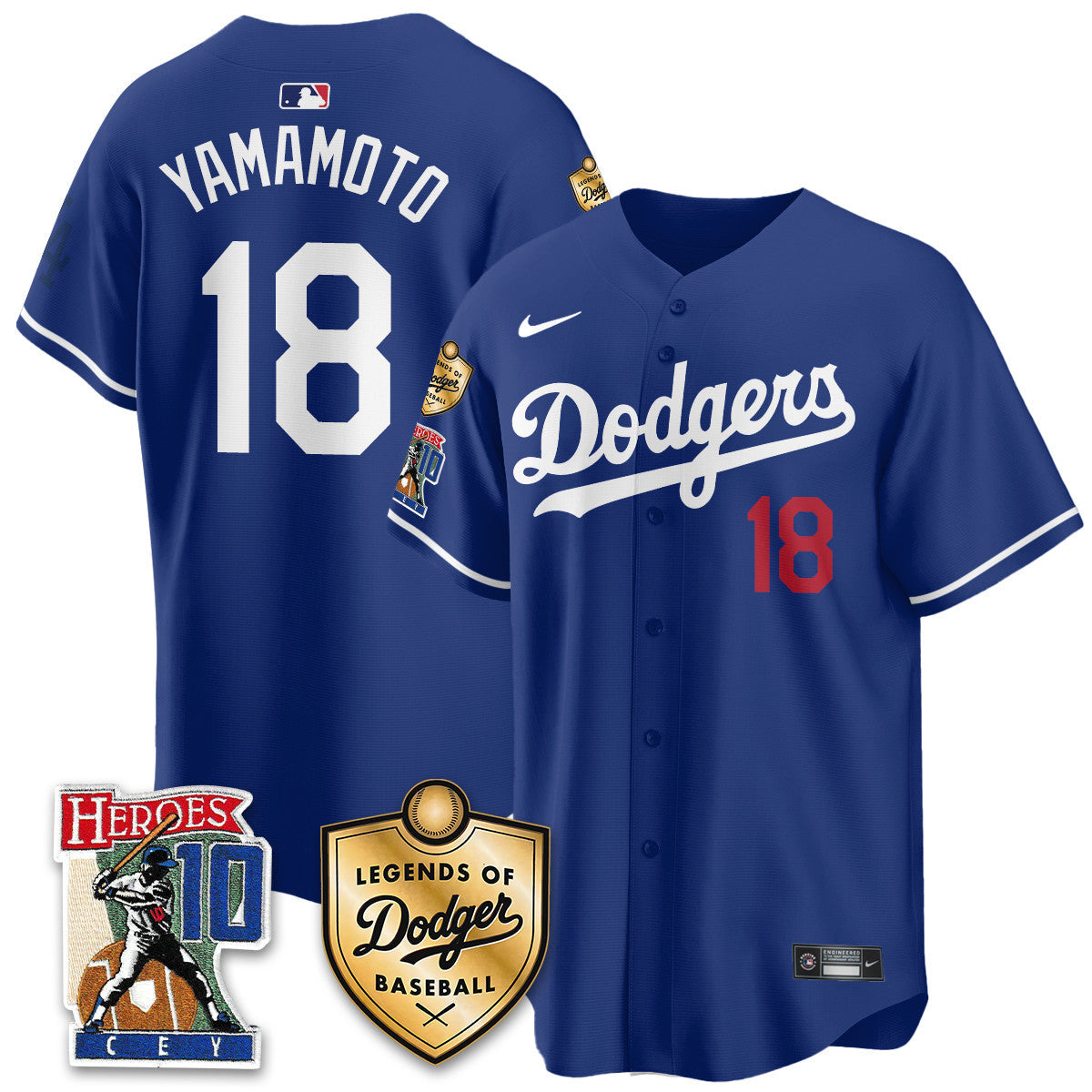 Dodgers Ron Cey "Legends Of Dodgers Baseball" Jersey - Stitched