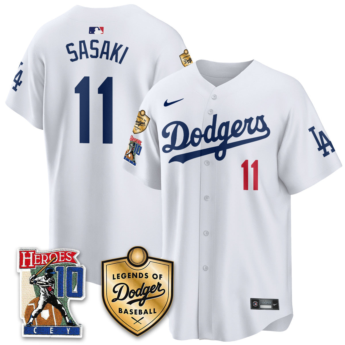 Dodgers Ron Cey "Legends Of Dodgers Baseball" Jersey - Stitched