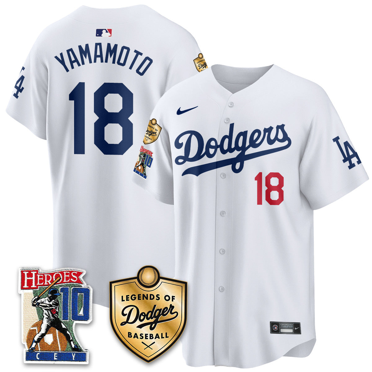 Dodgers Ron Cey "Legends Of Dodgers Baseball" Jersey - Stitched