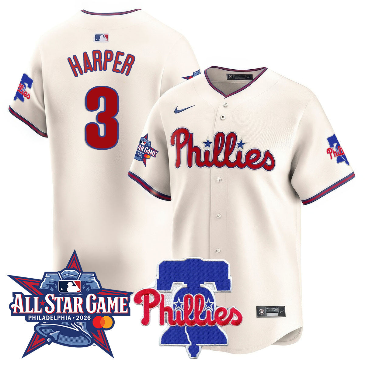 PHI 2026 MLB All-Star Jersey - Stitched