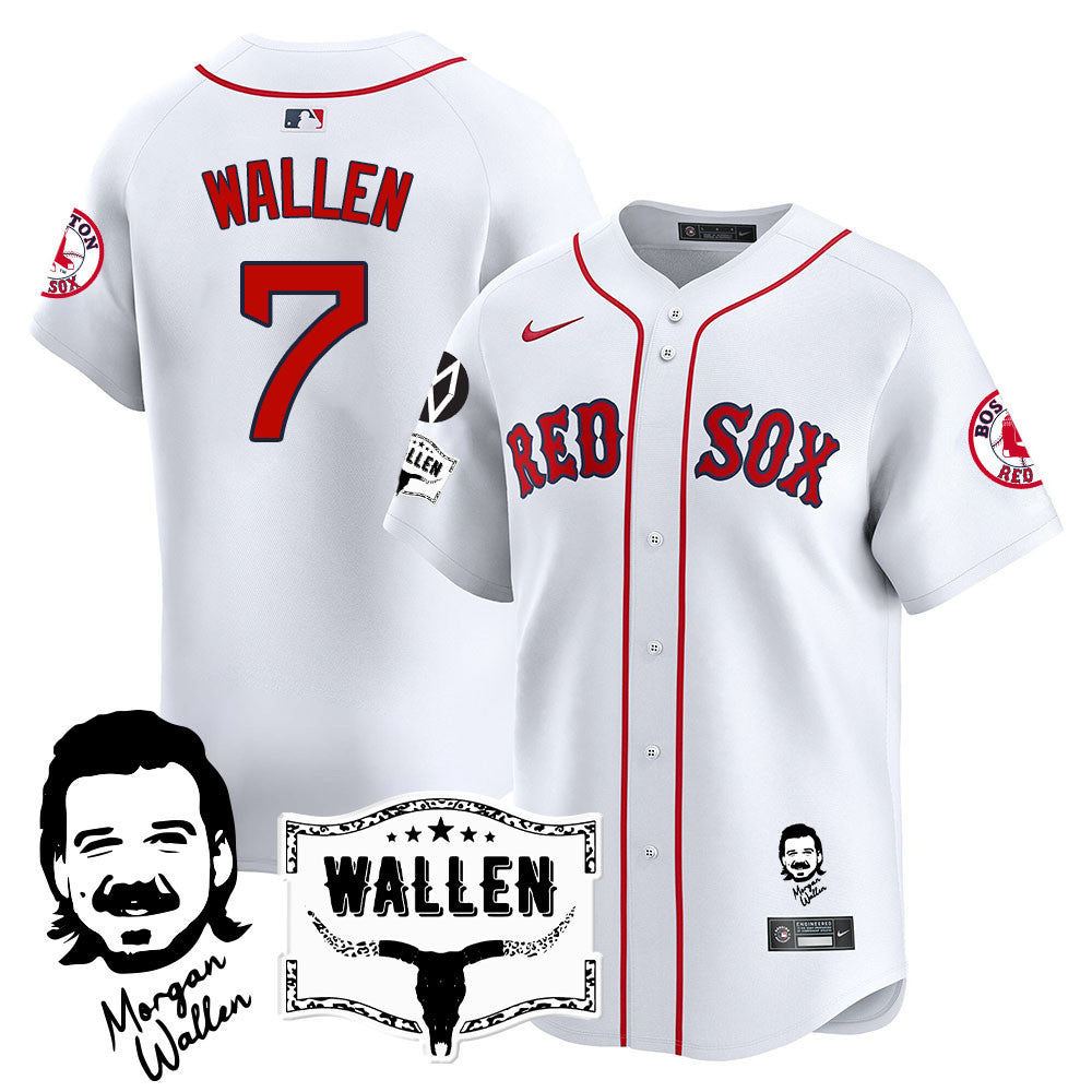 BOS Morgan Wallen 2025 Jersey - Stitched