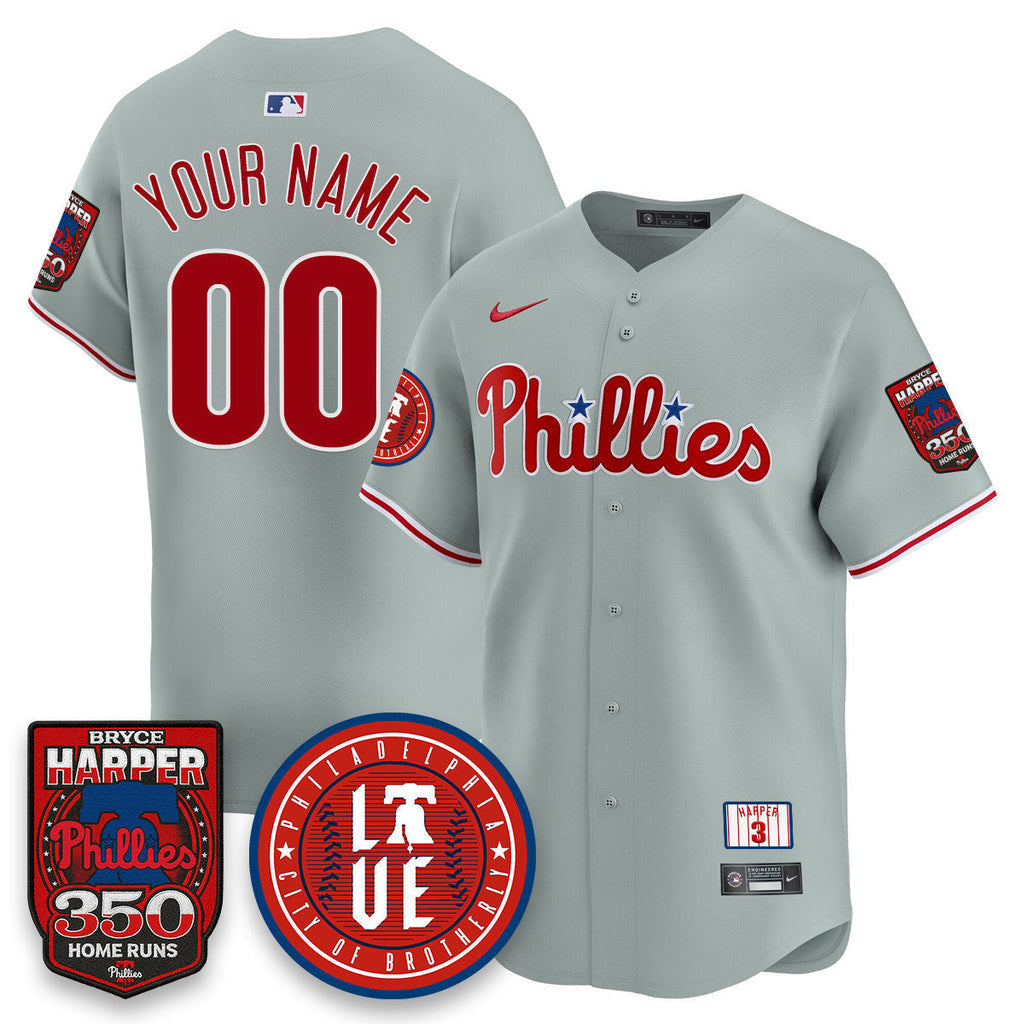 Bryce Harper PHI 350 Home Runs Jersey - Stitched