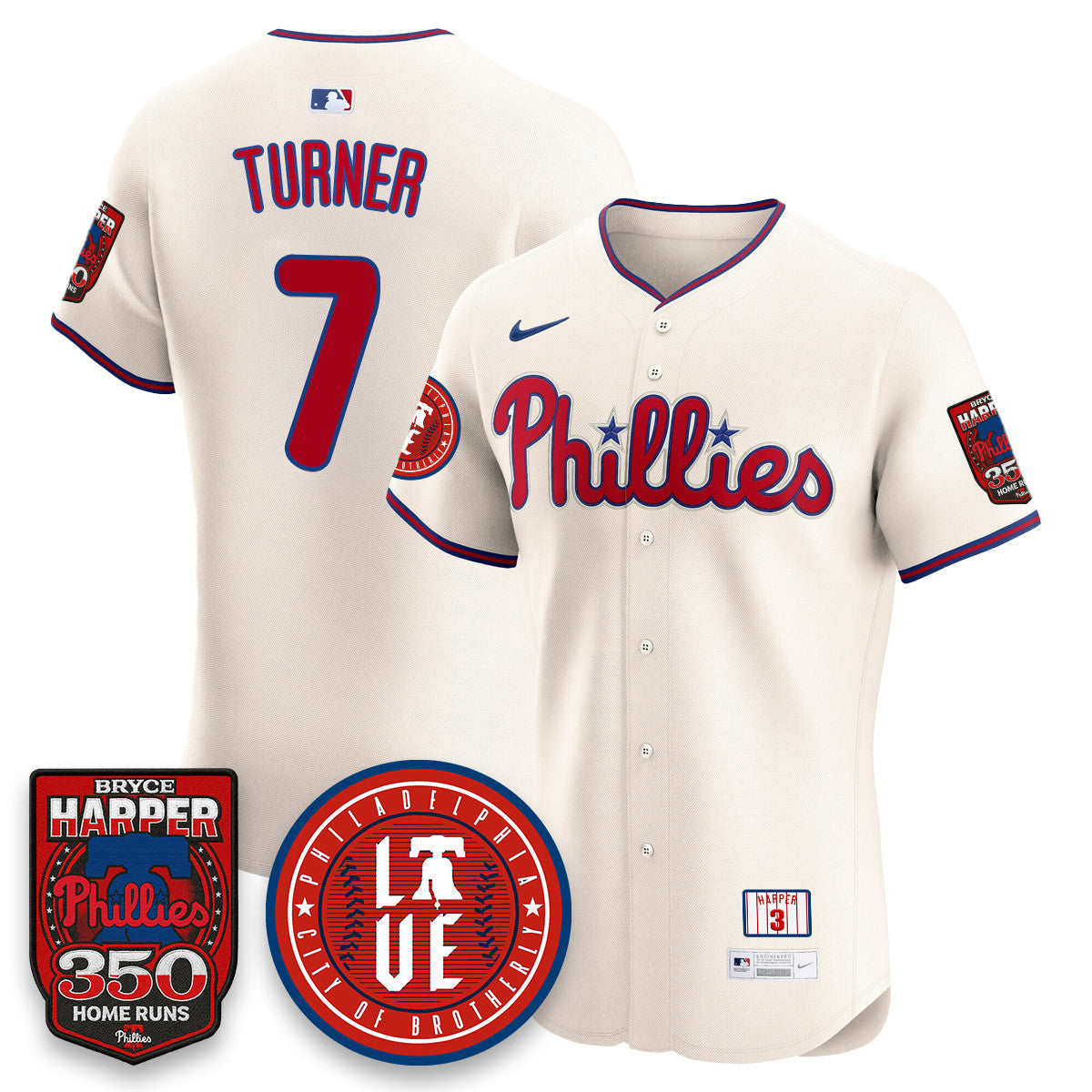 Bryce Harper PHI 350 Home Runs Jersey - Stitched