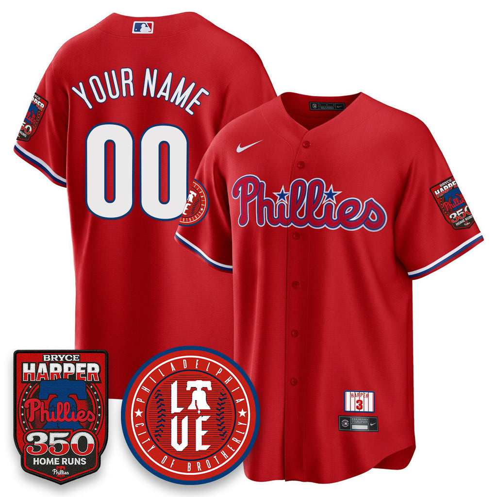 Bryce Harper PHI 350 Home Runs Jersey - Stitched