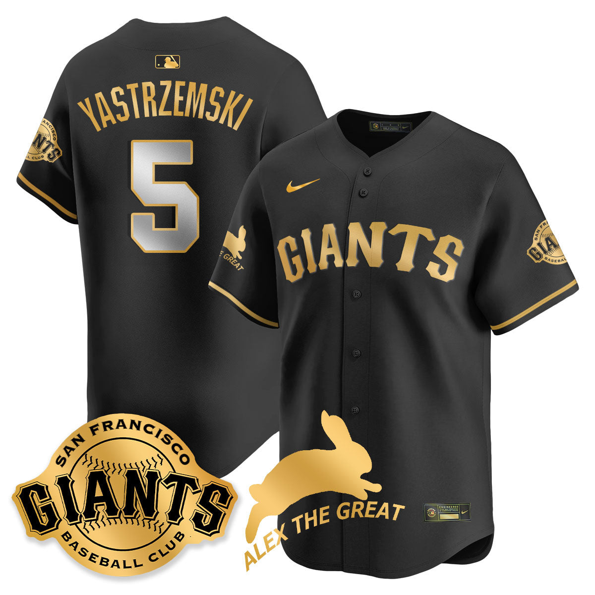 SF "Alex the Great" Rabbit Memories 2025 Jersey - Stitched