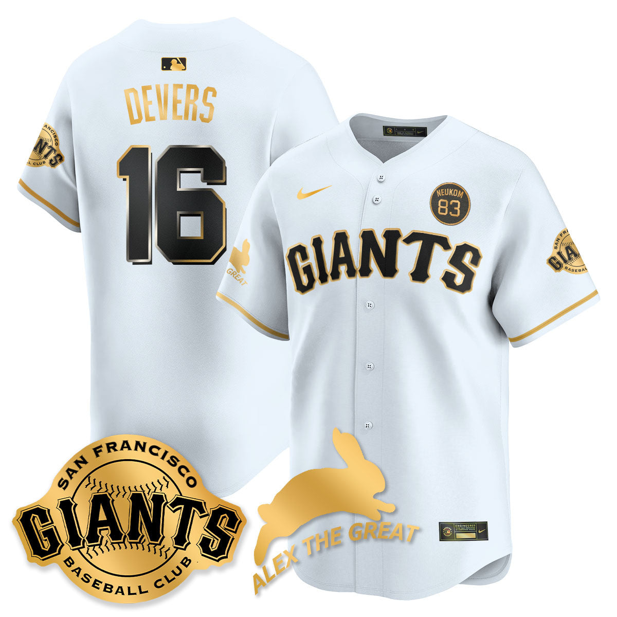 SF "Alex the Great" Rabbit Memories 2025 Jersey - Stitched