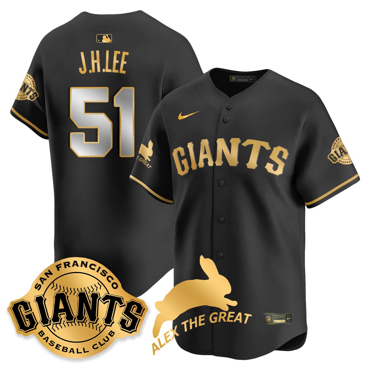 SF "Alex the Great" Rabbit Memories 2025 Jersey - Stitched