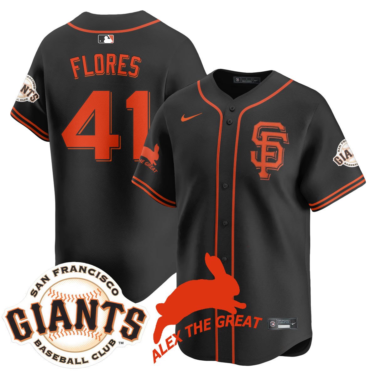 SF "Alex the Great" Rabbit Memories 2025 Jersey - Stitched