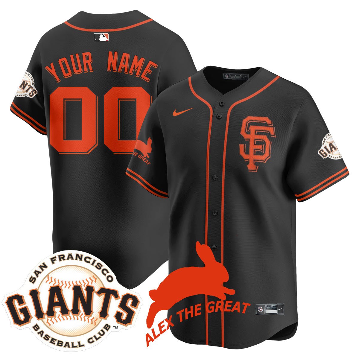 SF "Alex the Great" Rabbit Memories 2025 Jersey - Stitched