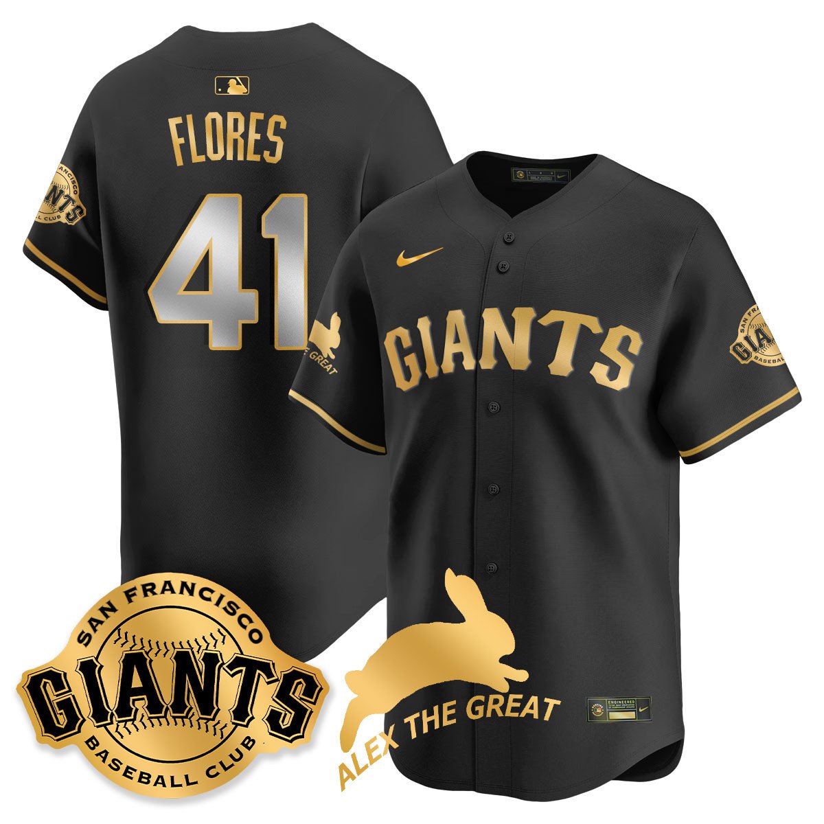 SF "Alex the Great" Rabbit Memories 2025 Jersey - Stitched