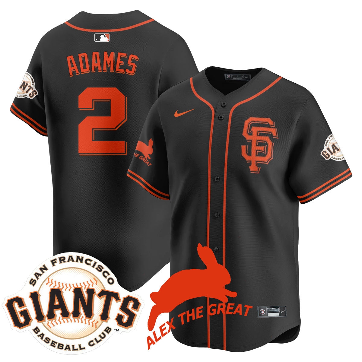 SF "Alex the Great" Rabbit Memories 2025 Jersey - Stitched