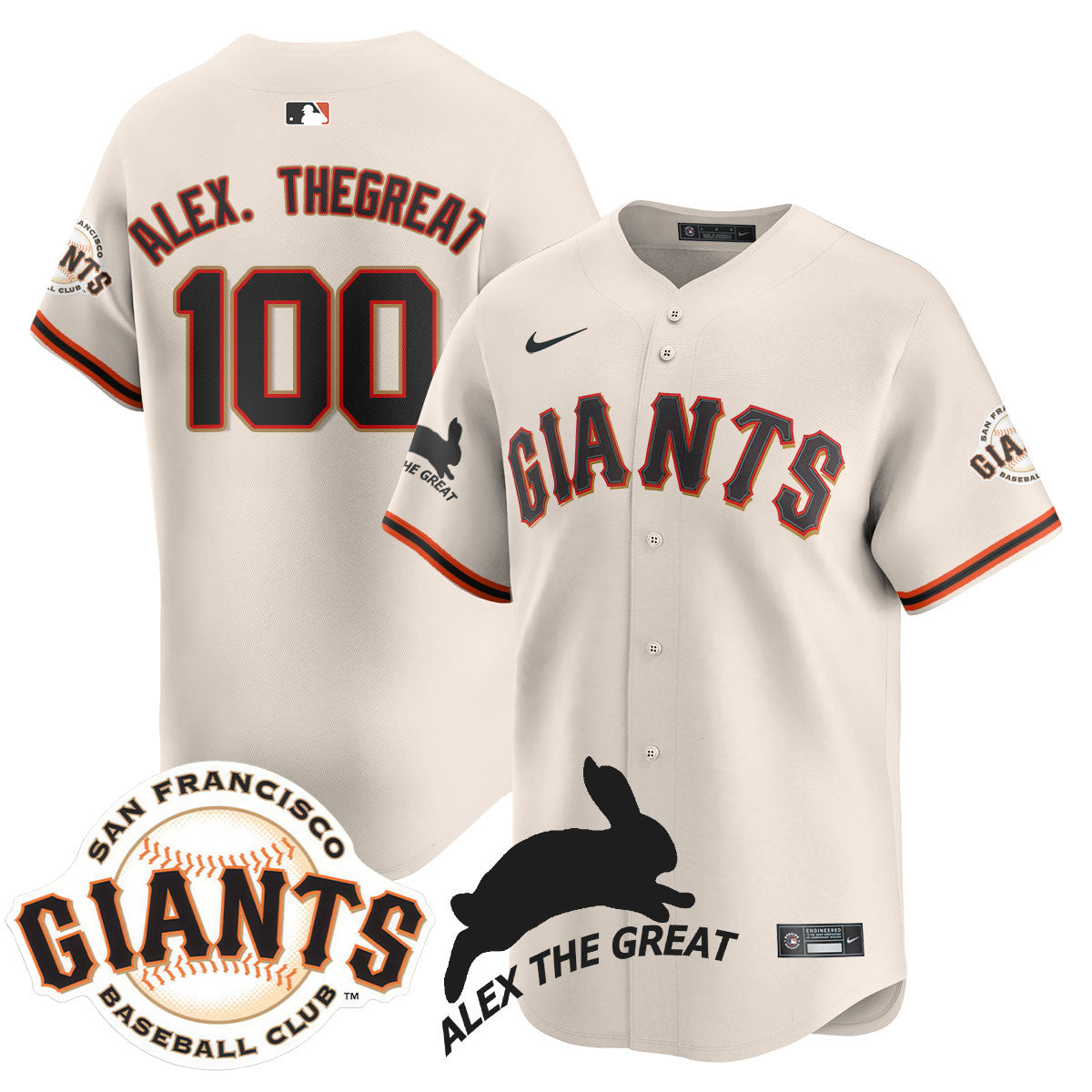 SF "Alex the Great" Rabbit Memories 2025 Jersey - Stitched
