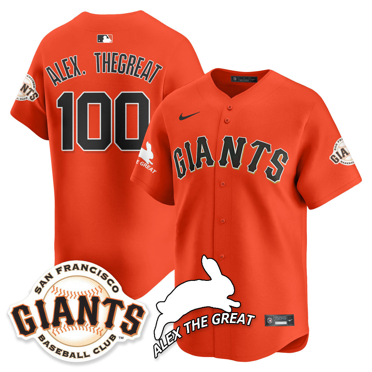 SF "Alex the Great" Rabbit Memories 2025 Jersey - Stitched