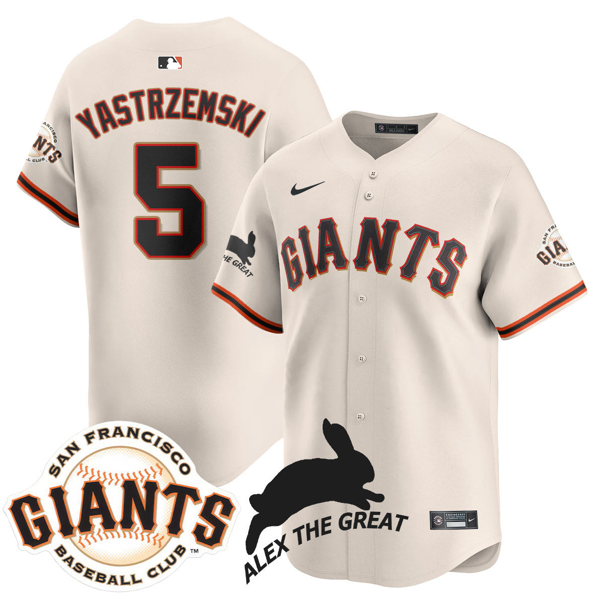 SF "Alex the Great" Rabbit Memories 2025 Jersey - Stitched