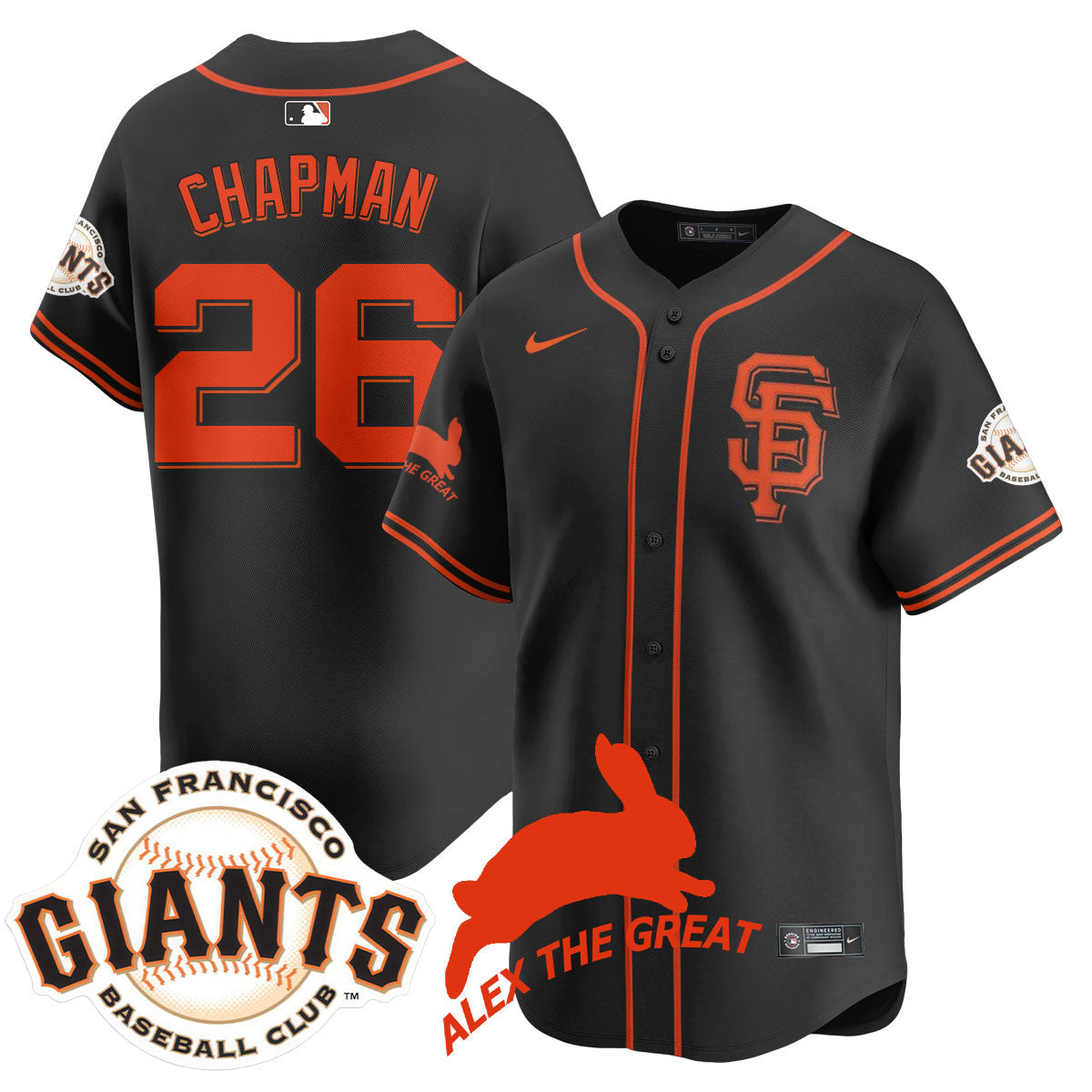 SF "Alex the Great" Rabbit Memories 2025 Jersey - Stitched