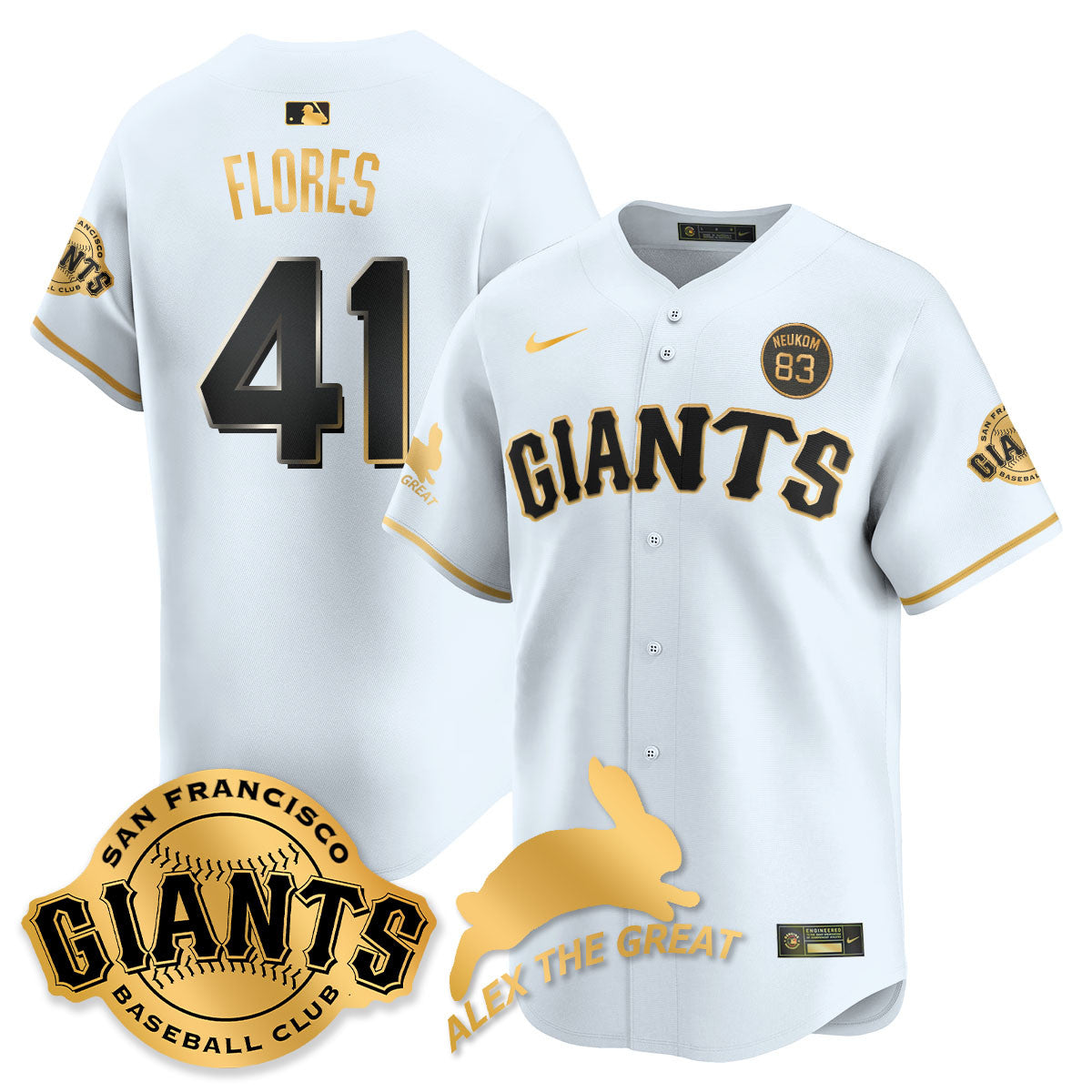 SF "Alex the Great" Rabbit Memories 2025 Jersey - Stitched