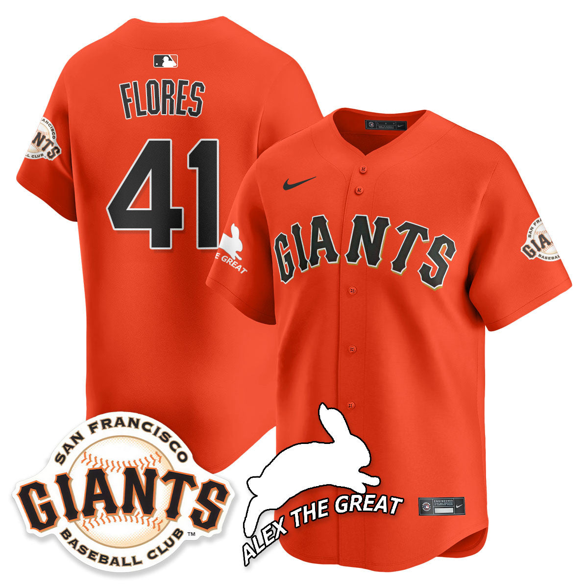 SF "Alex the Great" Rabbit Memories 2025 Jersey - Stitched