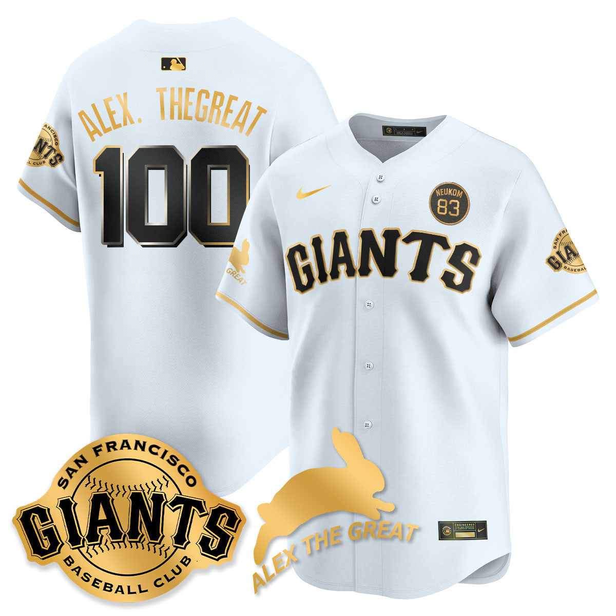 SF "Alex the Great" Rabbit Memories 2025 Jersey - Stitched