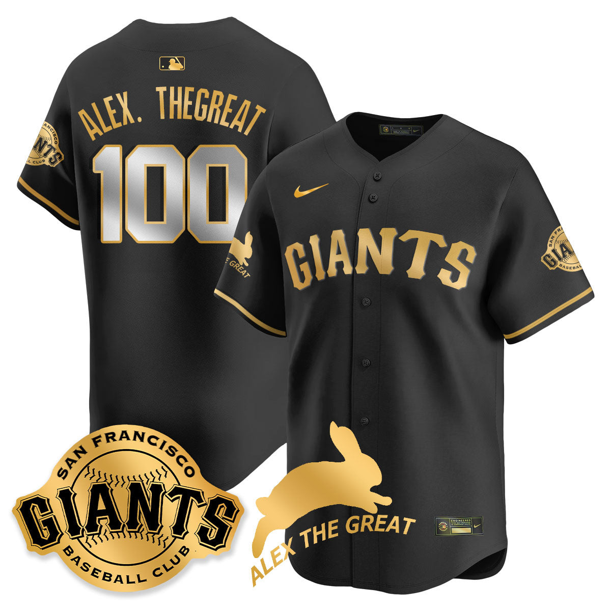 SF "Alex the Great" Rabbit Memories 2025 Jersey - Stitched