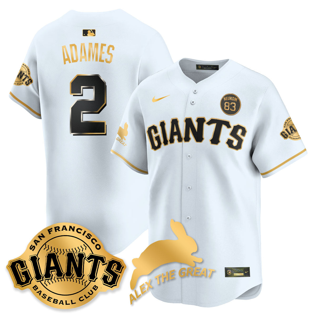 SF "Alex the Great" Rabbit Memories 2025 Jersey - Stitched