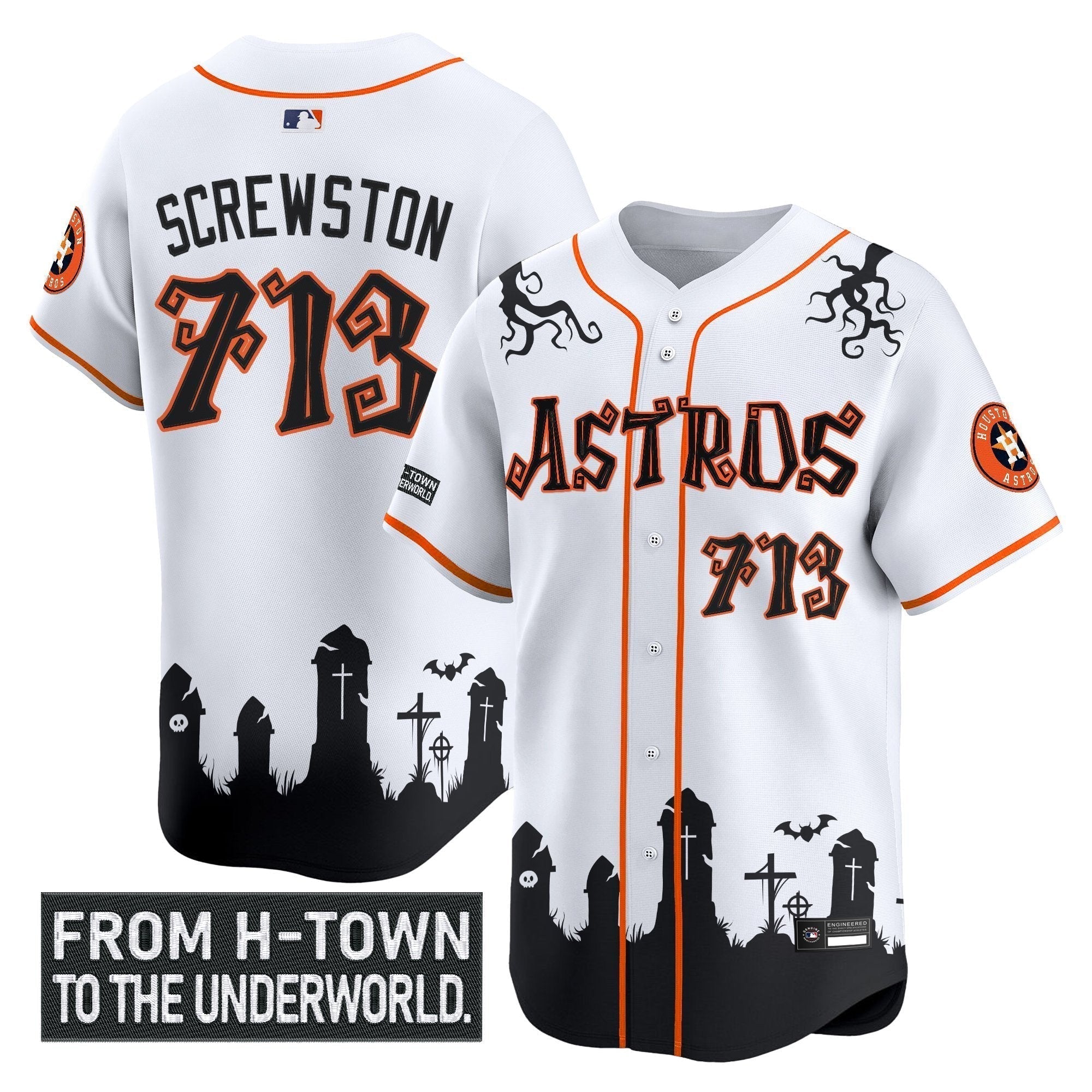 HOU 'Halloween Shadows Edition' Vapor Premier Limited Jersey - Stitched