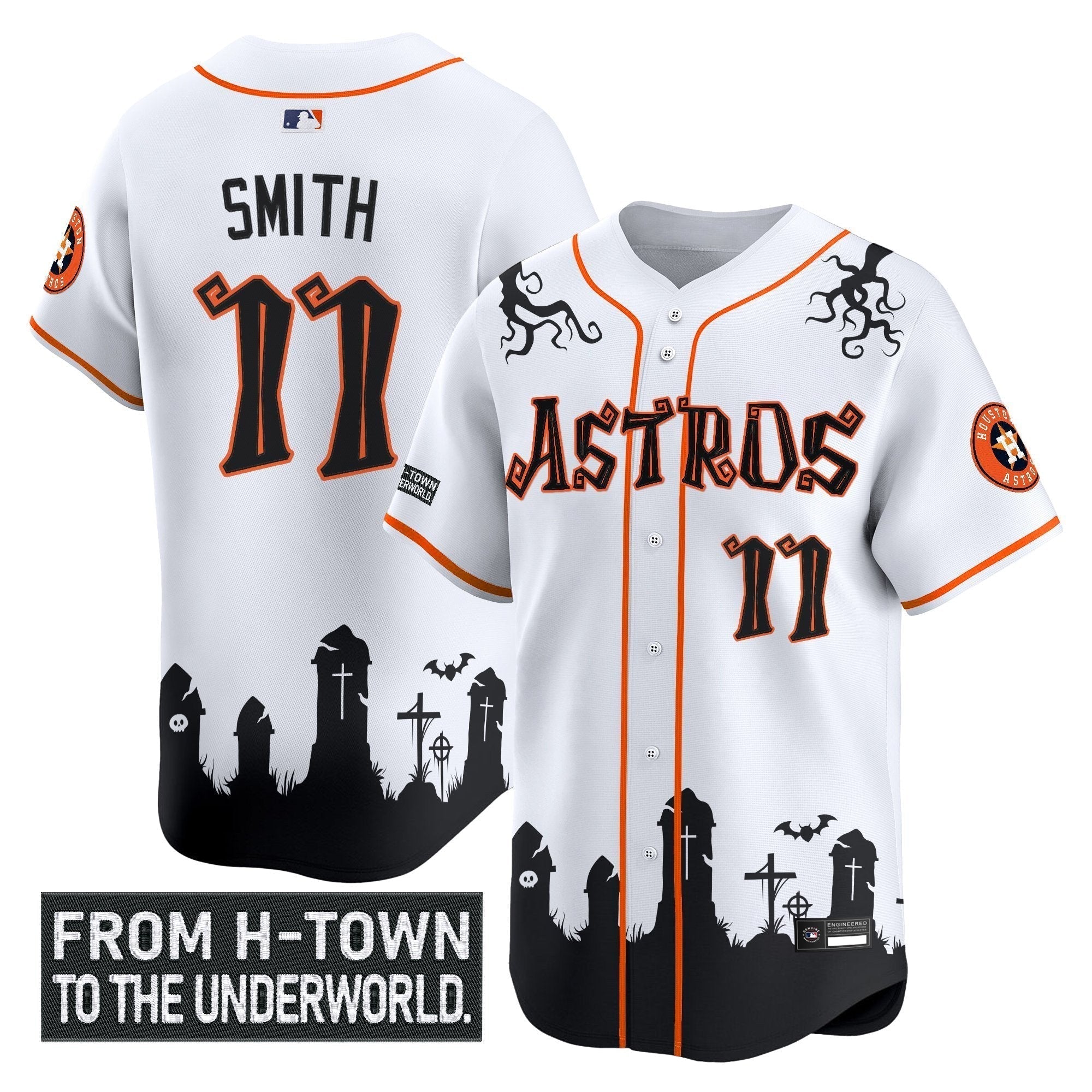 HOU 'Halloween Shadows Edition' Vapor Premier Limited Jersey - Stitched