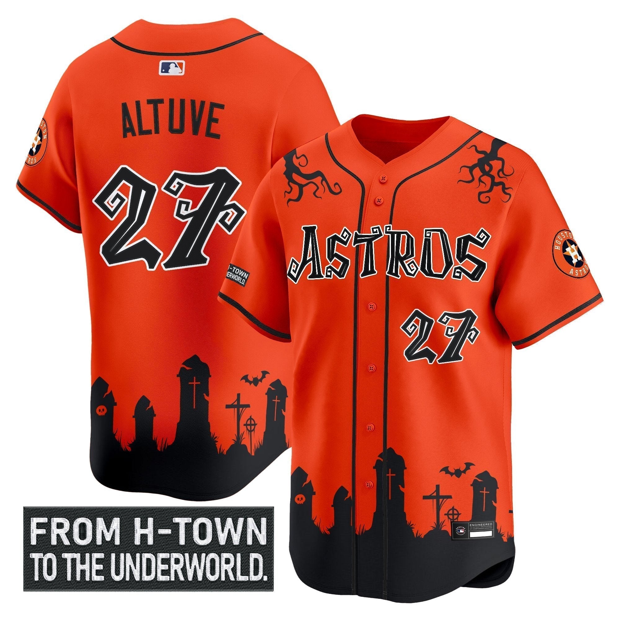 HOU 'Halloween Shadows Edition' Vapor Premier Limited Jersey - Stitched