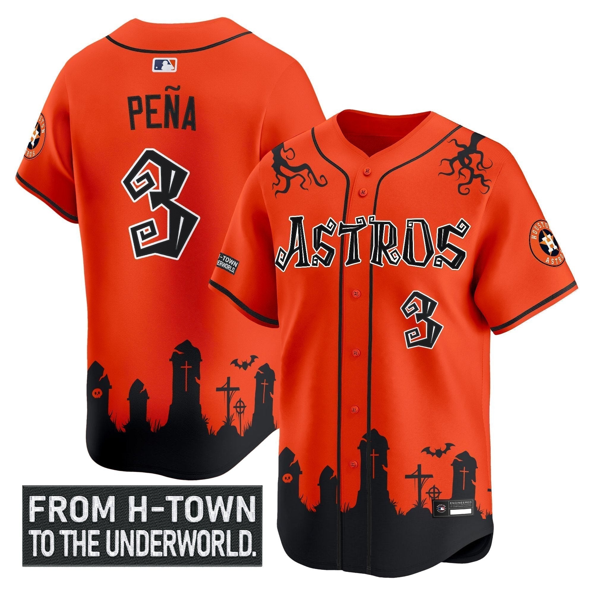 HOU 'Halloween Shadows Edition' Vapor Premier Limited Jersey - Stitched
