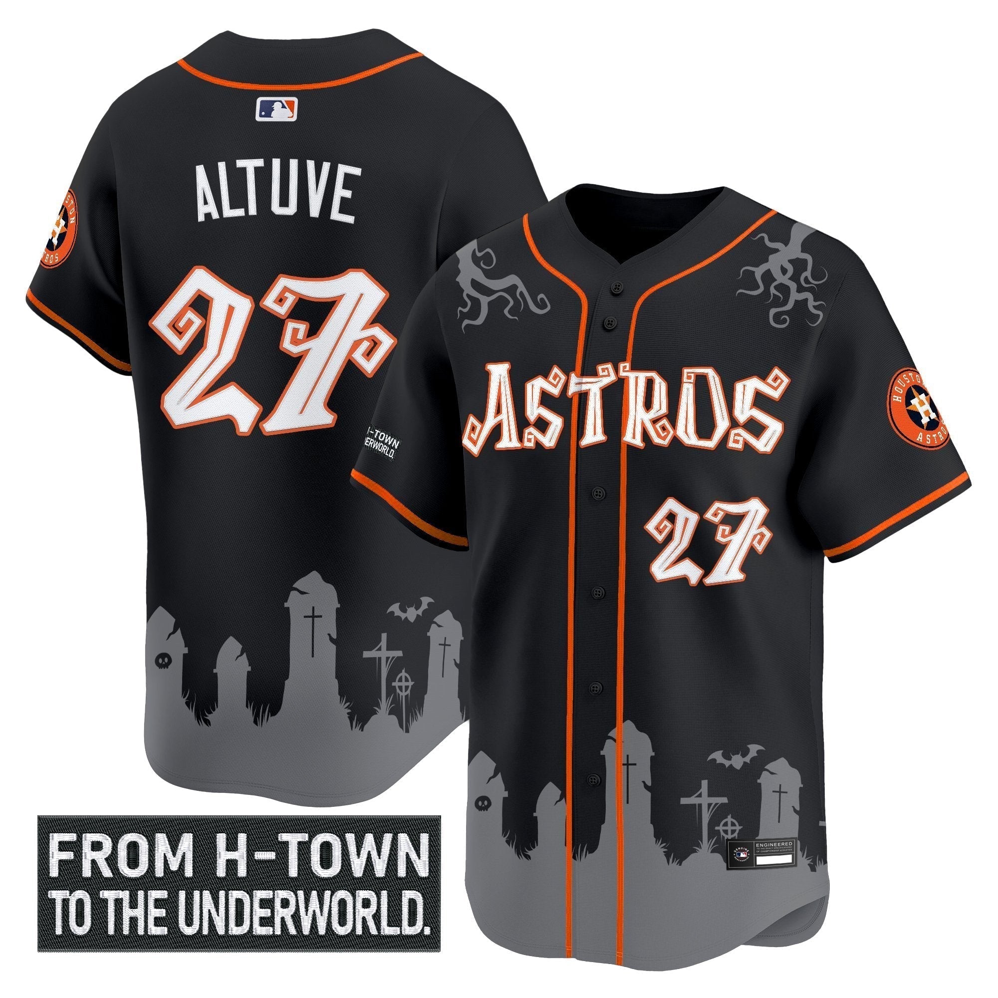 HOU 'Halloween Shadows Edition' Vapor Premier Limited Jersey - Stitched