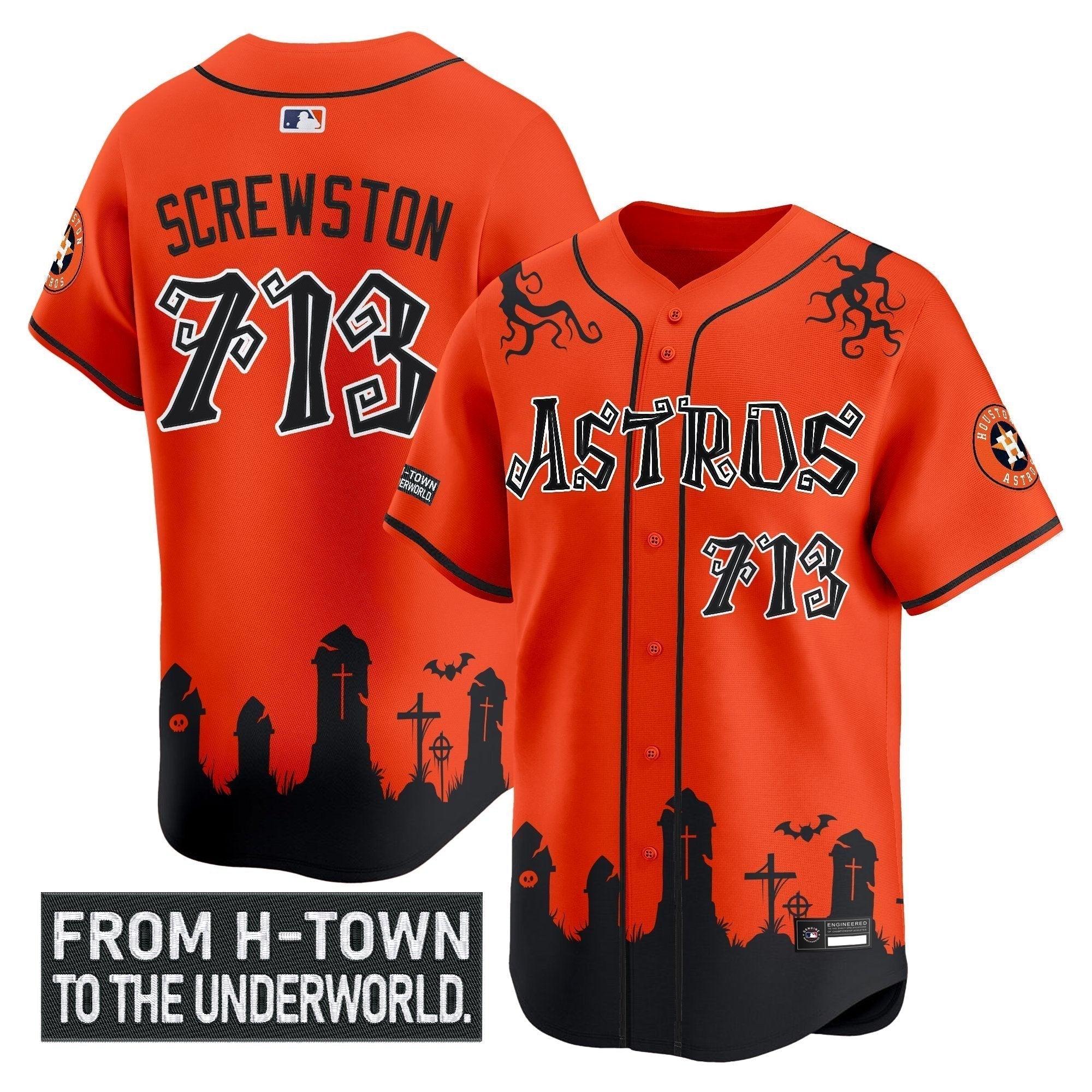 HOU 'Halloween Shadows Edition' Vapor Premier Limited Jersey - Stitched