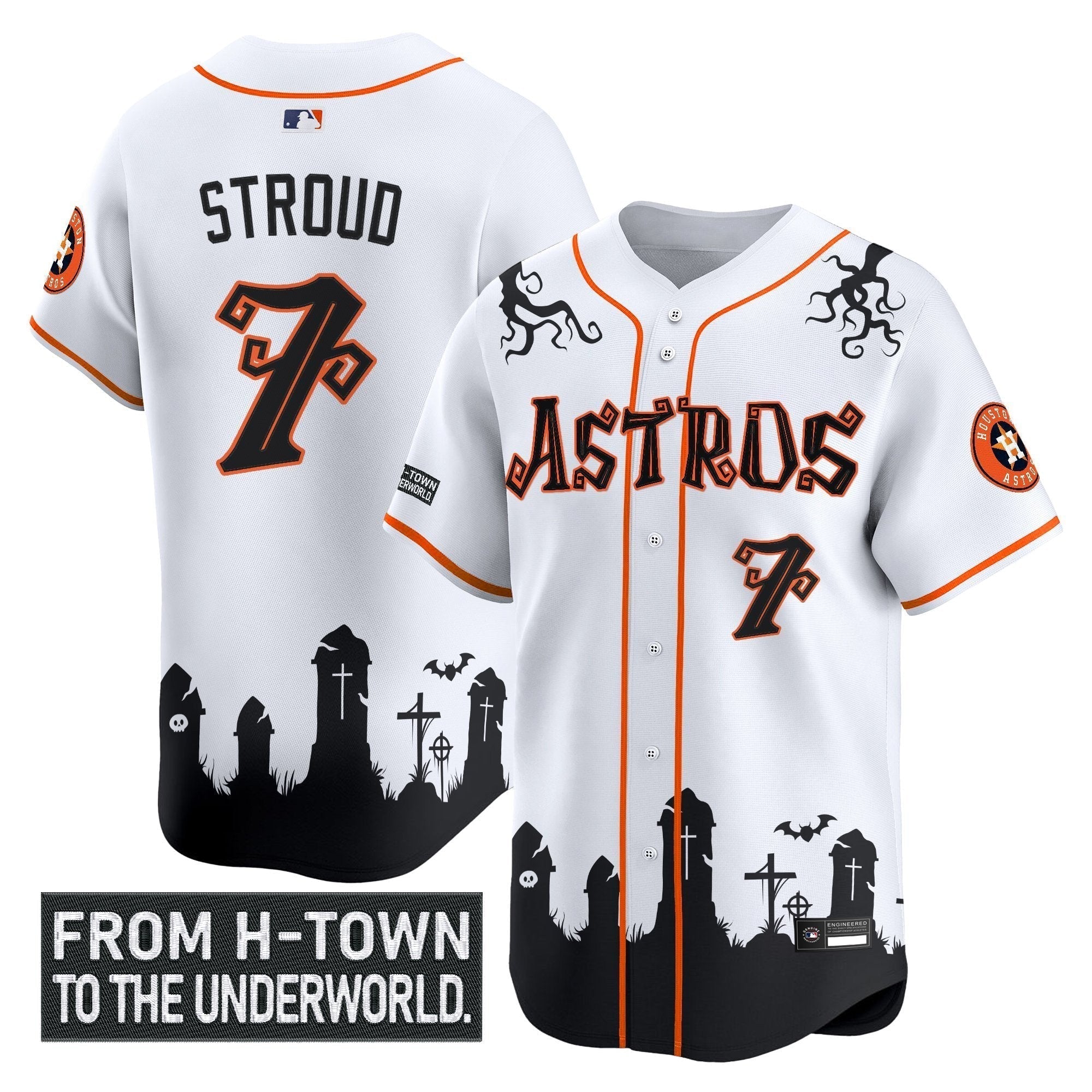 HOU 'Halloween Shadows Edition' Vapor Premier Limited Jersey - Stitched