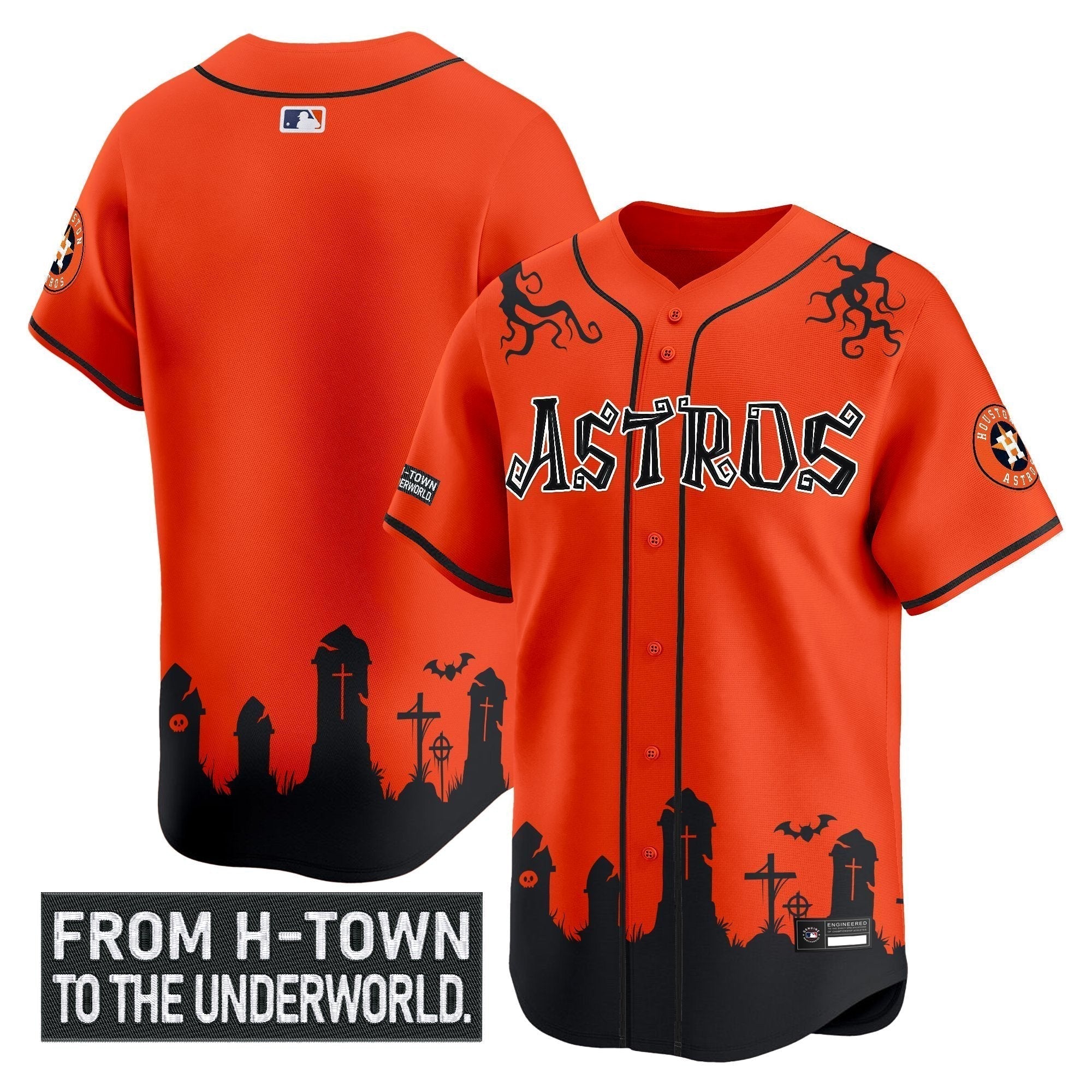 HOU 'Halloween Shadows Edition' Vapor Premier Limited Jersey - Stitched