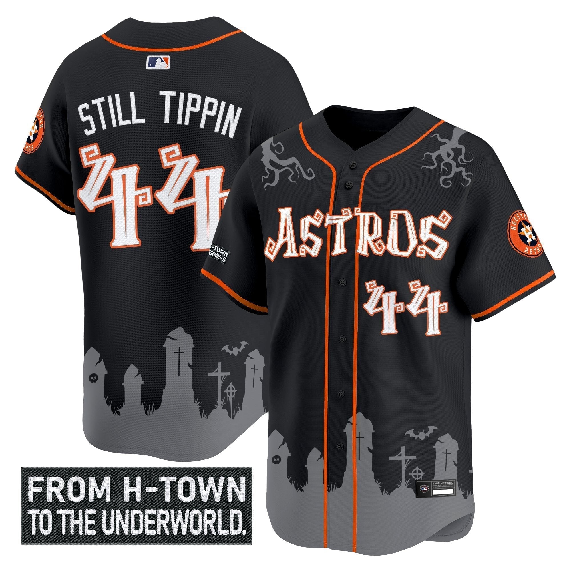 HOU 'Halloween Shadows Edition' Vapor Premier Limited Jersey - Stitched