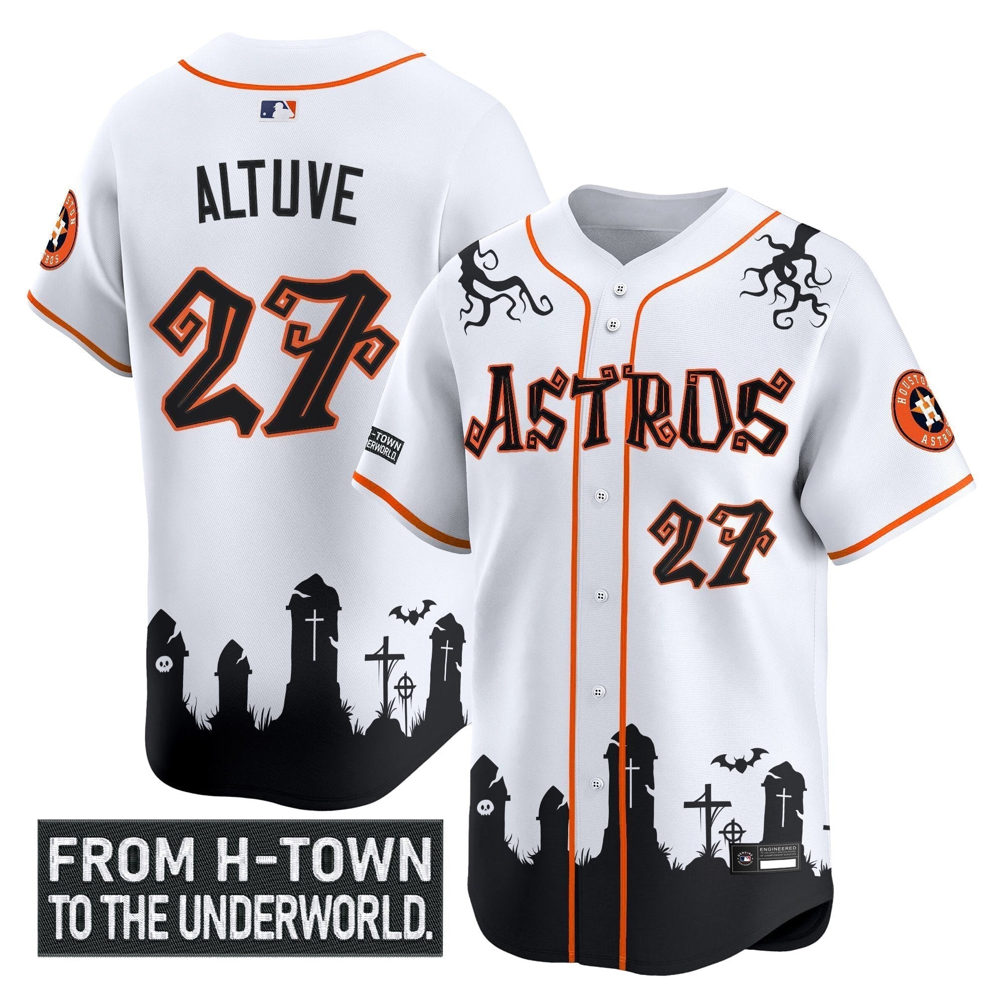 HOU 'Halloween Shadows Edition' Vapor Premier Limited Jersey - Stitched