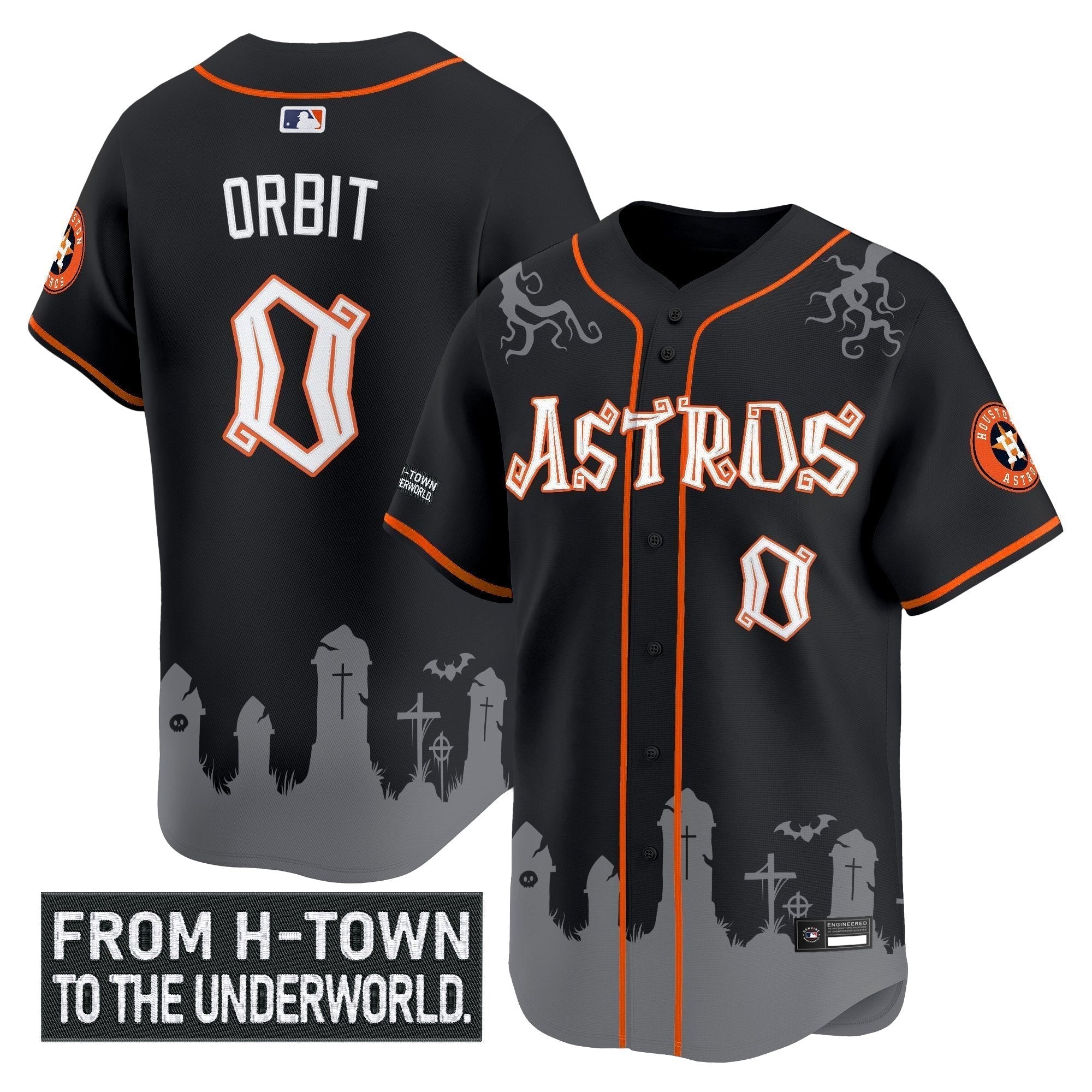 HOU 'Halloween Shadows Edition' Vapor Premier Limited Jersey - Stitched
