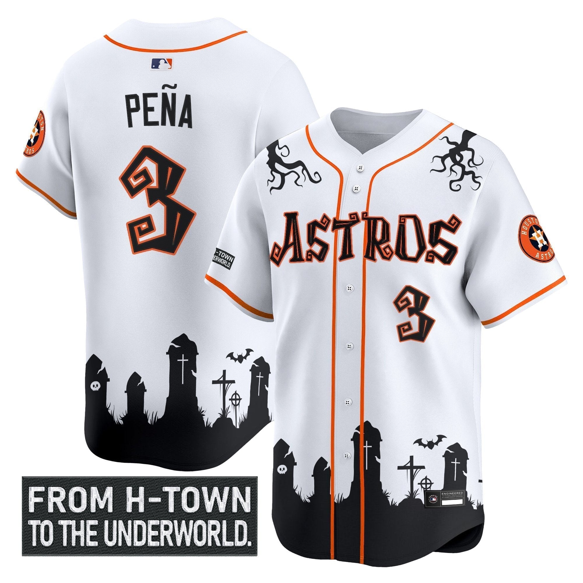 HOU 'Halloween Shadows Edition' Vapor Premier Limited Jersey - Stitched