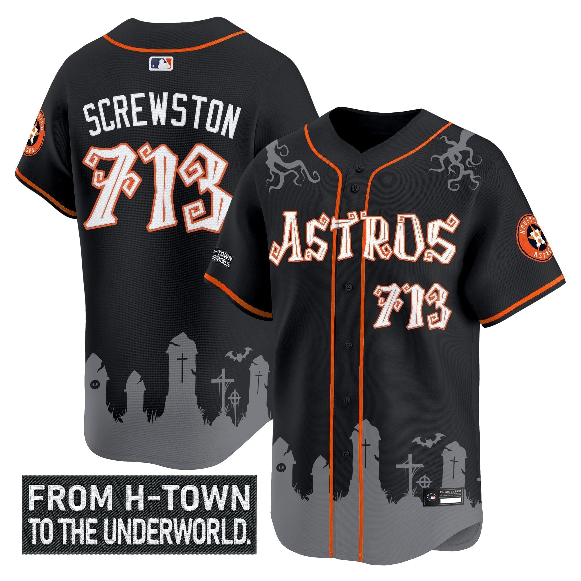 HOU 'Halloween Shadows Edition' Vapor Premier Limited Jersey - Stitched