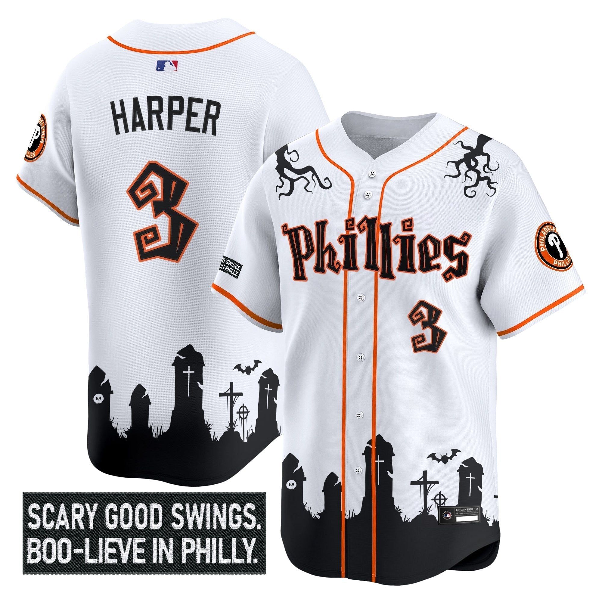 PHI 'Halloween Spooky Edition' Premier Limited Jersey - Stitched
