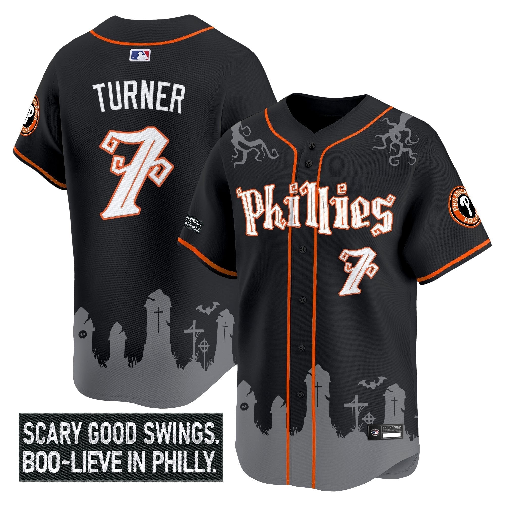 PHI 'Halloween Spooky Edition' Premier Limited Jersey - Stitched