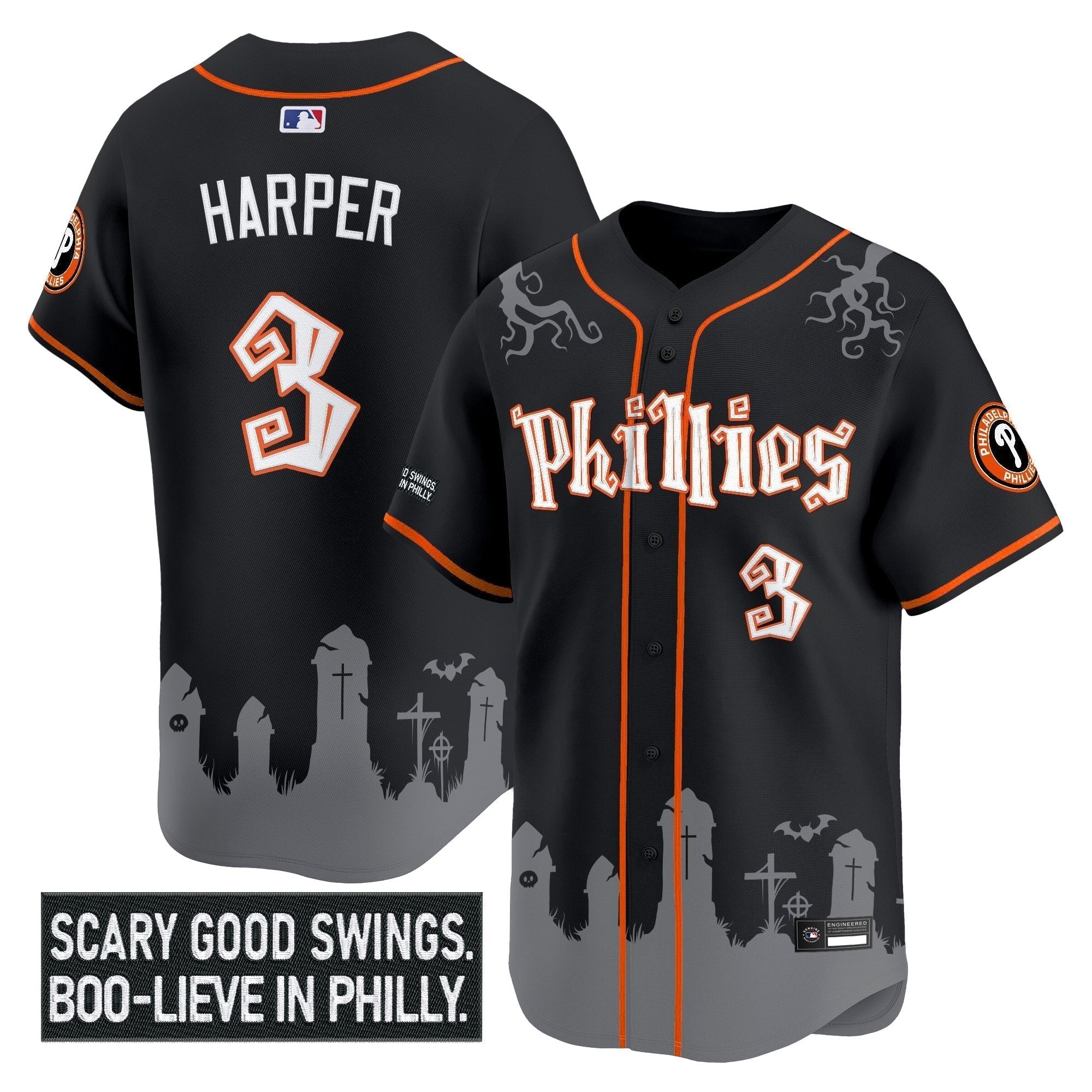 PHI 'Halloween Spooky Edition' Premier Limited Jersey - Stitched