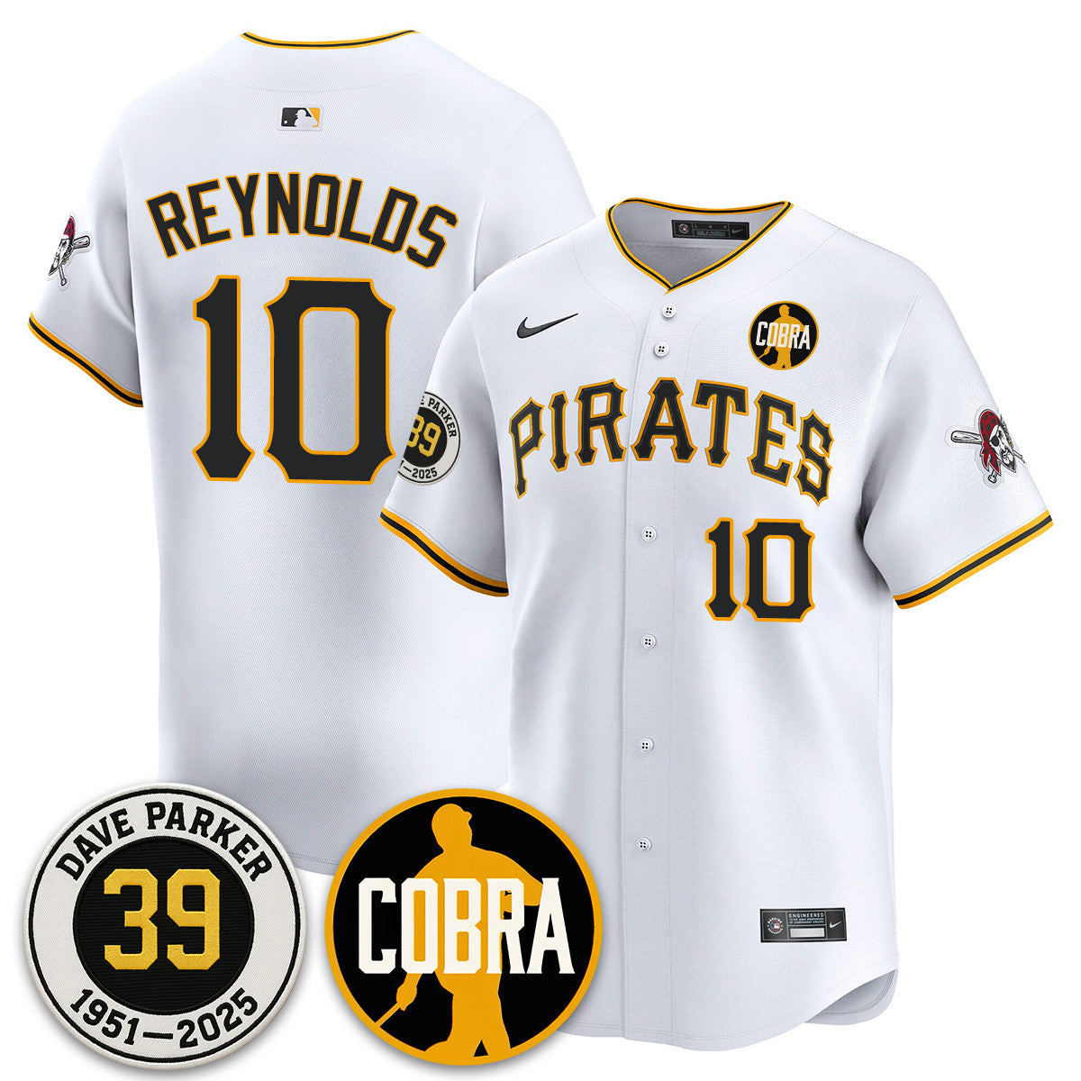 PIT Memories Dave Parker Jersey- “COBRA” Patch - Stitched