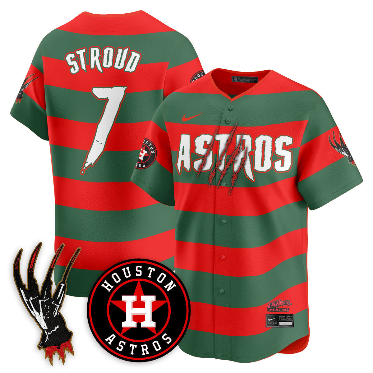 HOU "A Nightmare on Elm Street" Jersey - Stitched