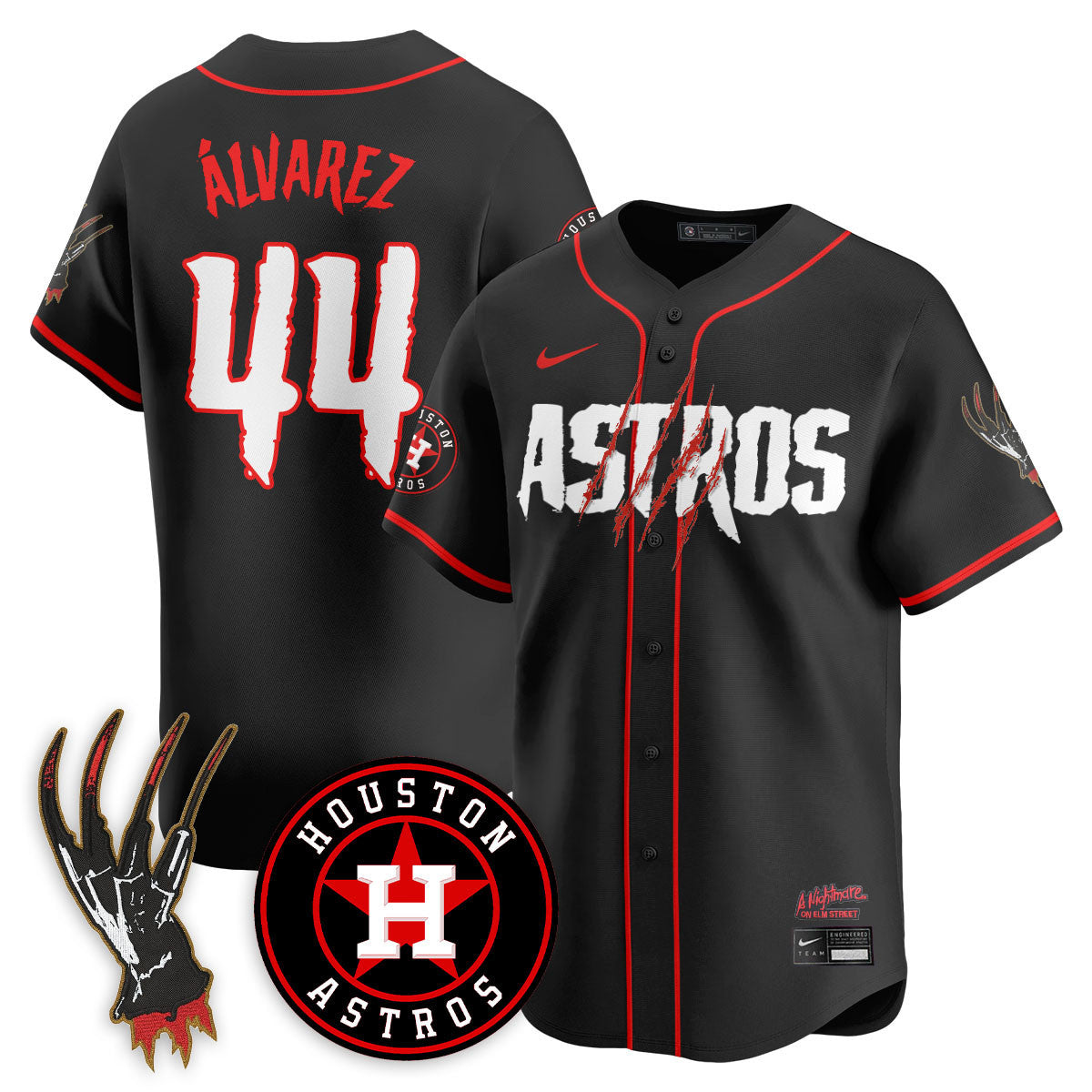 HOU "A Nightmare on Elm Street" Jersey - Stitched