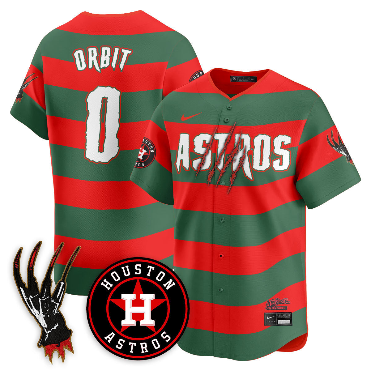 HOU "A Nightmare on Elm Street" Jersey - Stitched