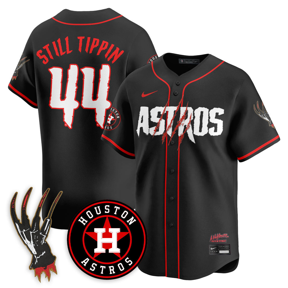 HOU "A Nightmare on Elm Street" Jersey - Stitched